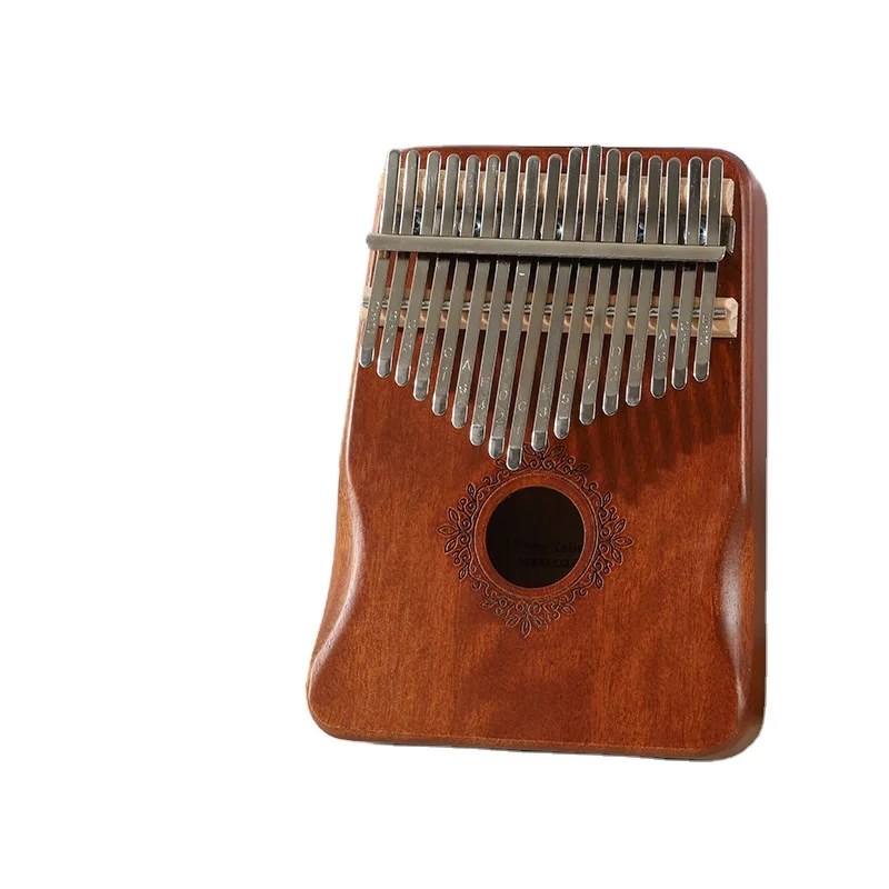 Piano de madeira para instrumento musical, 17 teclas Kalimba, brinquedo de alta qualidade