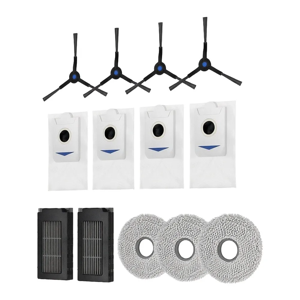 Filters And Side Brushes Bundle Cleaning Tool Robot Vacuum Parts High Efficiency Filtration Hygienic Dust Disposal