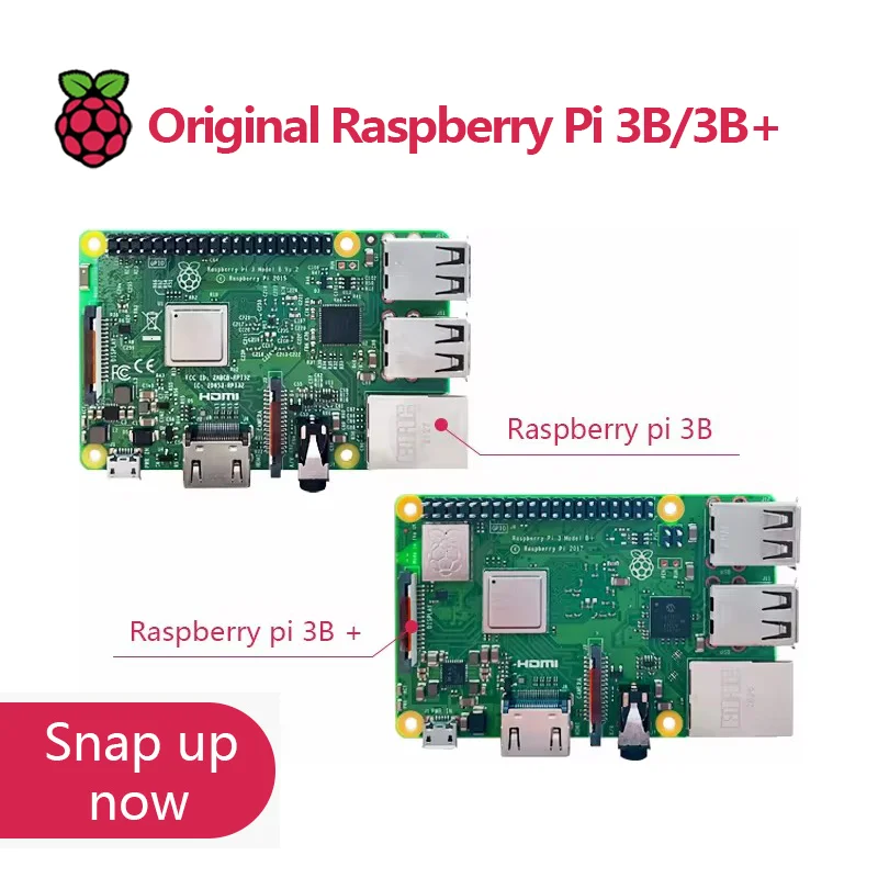 Oryginalny Raspberry Pi 3 Model B /3B+ Plus BCM2837 1.2G, Raspberry Pi 3 B+ z 2.4G i 5G WIFI 4.2 Bluetooth i PoE