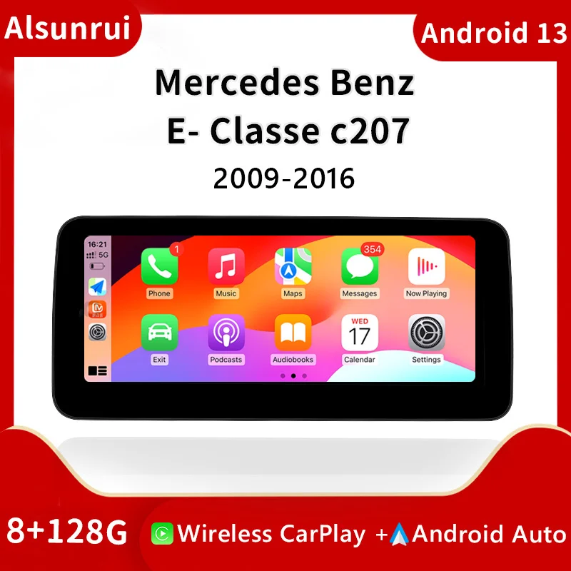 

12.3"1920*720 Wireless Carplay Android 12 Car Radio For MERCEDES BENZ E Class E-Class C207 W207 A207 2009-2012 Multimedia Screen