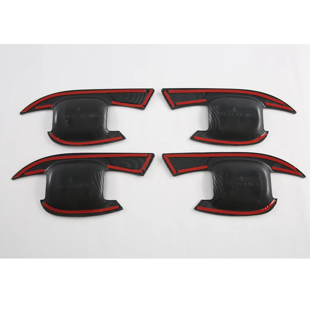 For MG HS 2018 2022 2024 Car Accessories Carbon Fiber Door Handle Door Bowl Protector Cover Trim Auto Exterior Styling Stickers