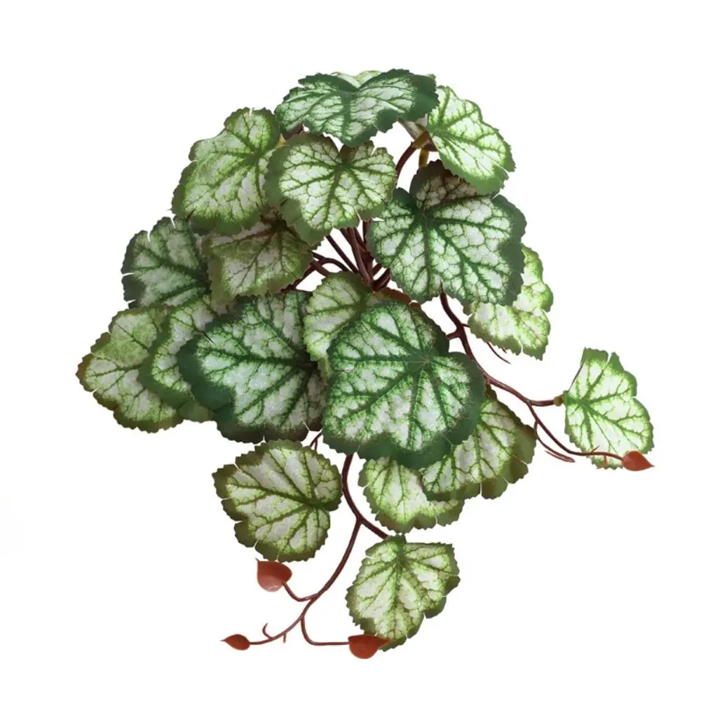 23 Kunstplantenbladeren, grote tropische plantenbladeren van zijde, schildpadbladeren, bamboebladeren, levensechte plastic groene potplanten