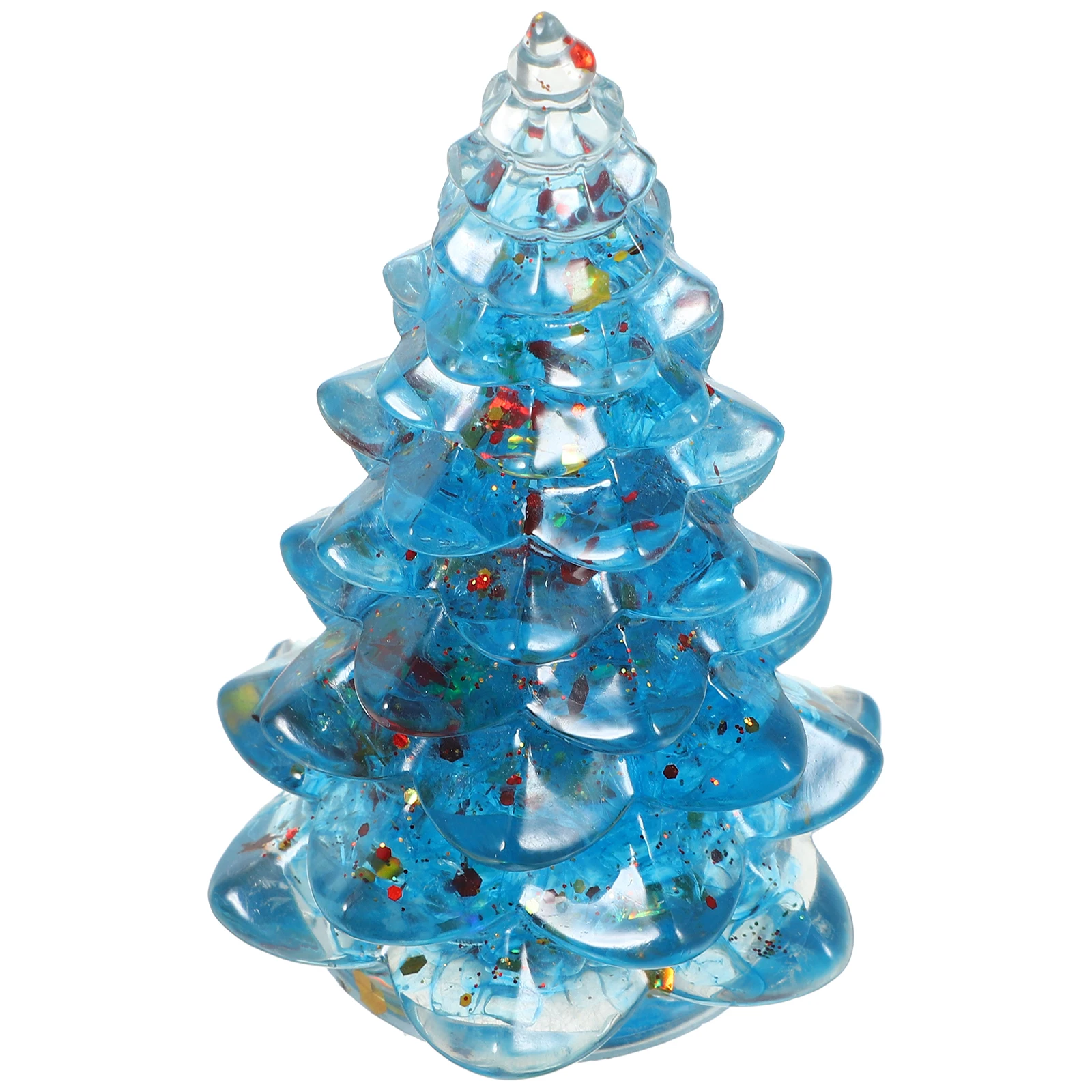 

Desktop Christmas Tree Decoration Elegant Epoxy Resin Mini Tree for Festive Party Supplies Creative Holiday Interior Decor
