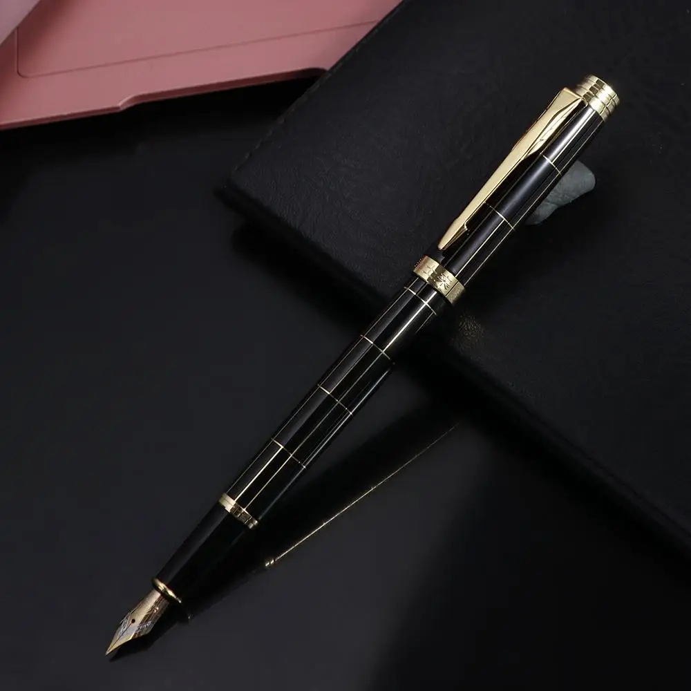 Calligraphy Pen Fountain Pen Smooth Writing Convertible Writing Ink Pen Signature Drawing Journal Metal Fountain Pen