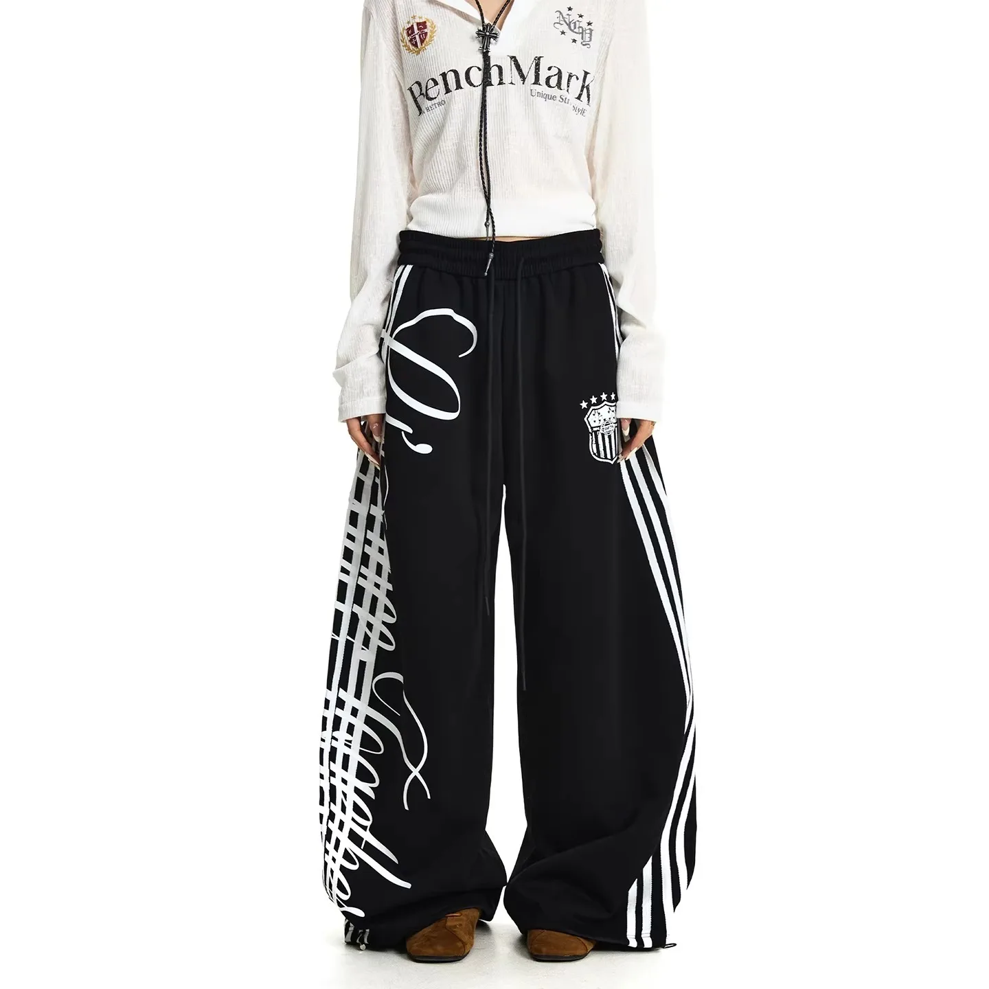 Ladies' Trendy Sweatpants American High Street Harajuku Hip Hop Pants Fashion Women's Clothing Cotton Trousers 2026 New
