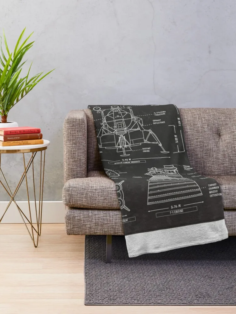 Apollo Program (1961 - 1975) Blackboard Throw Blanket cosplay anime Giant Sofa Blanket Large Blanket