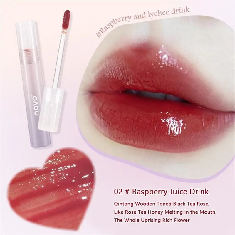 Cherry Red Liquid Lipstick Long Lasting Lipgloss Cosmetics Makeup Waterproof Lip Tint Lip Sheglam Lip Plumper Moisturizer Lip Oi