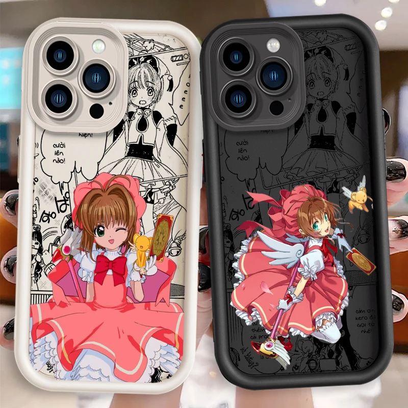 The Card C-Captor S-Sakura Eye Ladder For Apple iPhone 15 14 13 12 11 XS XR X Pro Max Plus Funda Phone Case