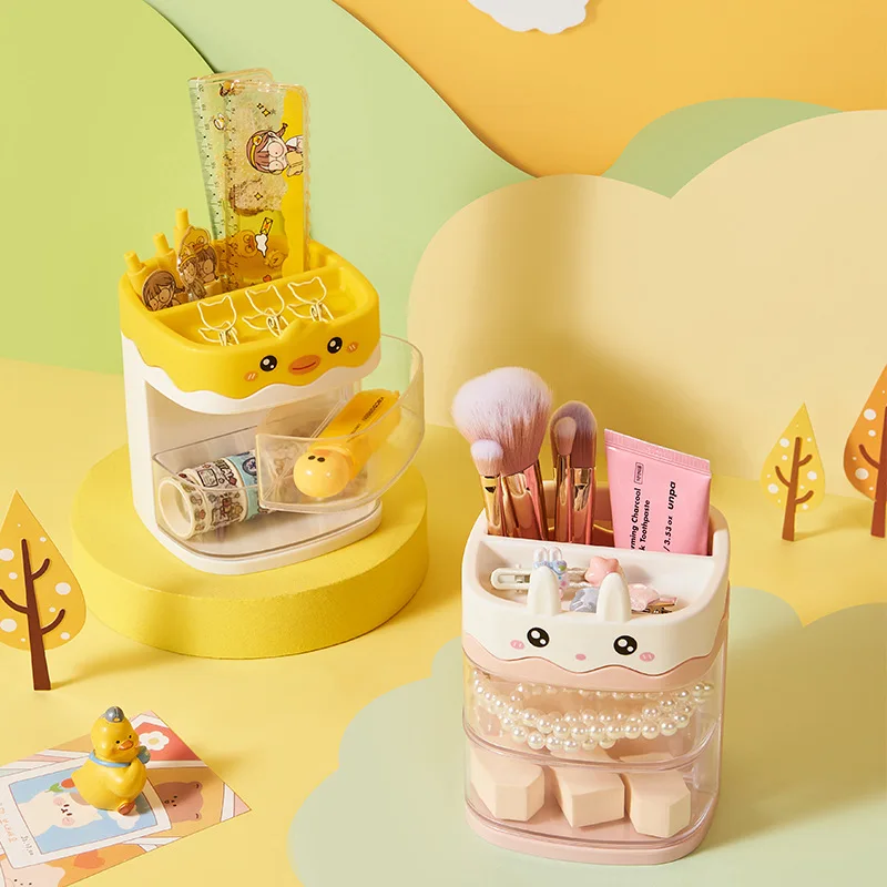 

1 шт., многофункциональный ящик для хранения канцелярских принадлежностей, настольный ящик, студенческий стол, держатель для ручек, настольная организация, полка