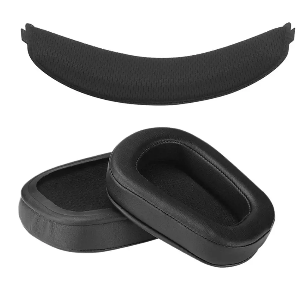 Almohadillas de repuesto para los oídos, funda de cojín para los oídos de esponja de espuma, accesorios para auriculares para juegos para Logitech G935 G635 G933 G633