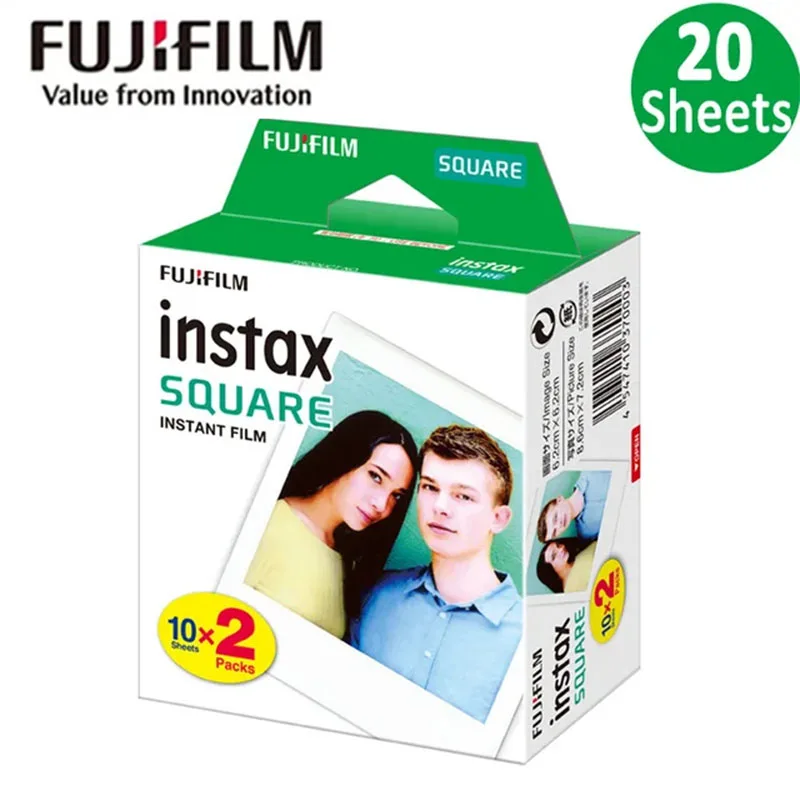 10-100 Sheets Fujifilm Instax Square Film White/Black Edge Photo Paper For Instax Camera SQ1 SQ10 SQ6 SQ20 SQ40 Link Printer