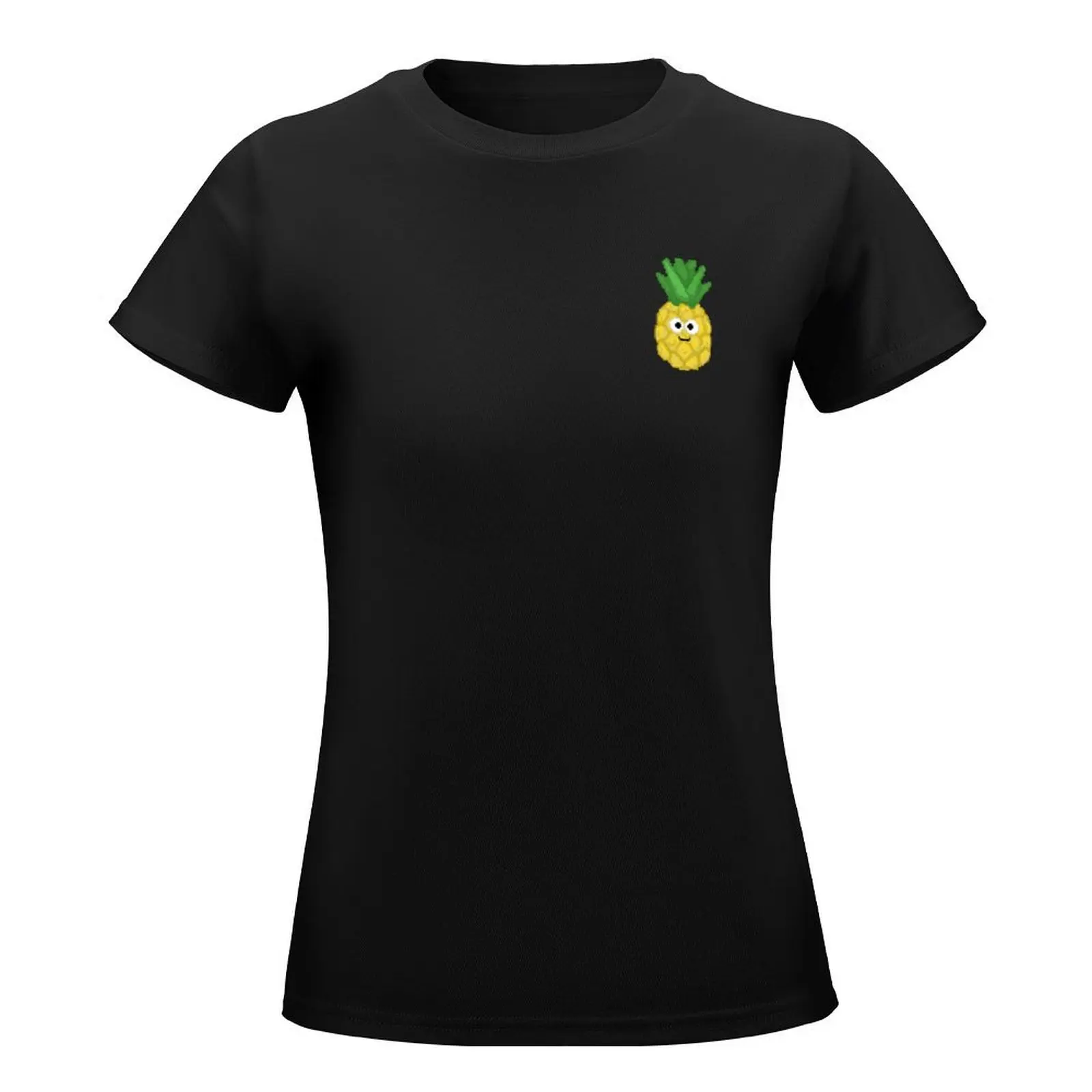 Happy Pineapple T-Shirt quick-drying blacks Women clothing