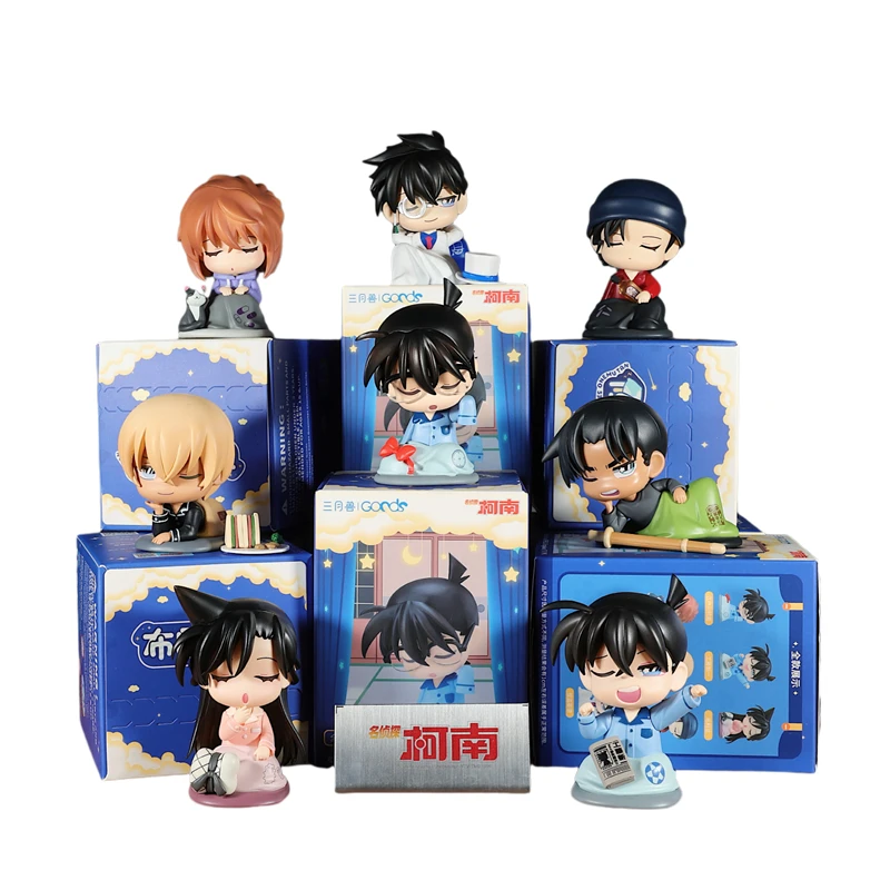 En Stock Bandai Detective Conan caja ciega-Heiji Kudo Ran Mouri Kaito chico Ai Haibara figura de Anime misterio conjunto regalo coleccionable