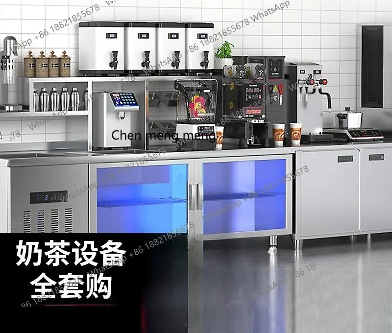 

X Commercial, coffee shop equipment Stainless steel refrigerated workbench Kitchen fresh-keeping console