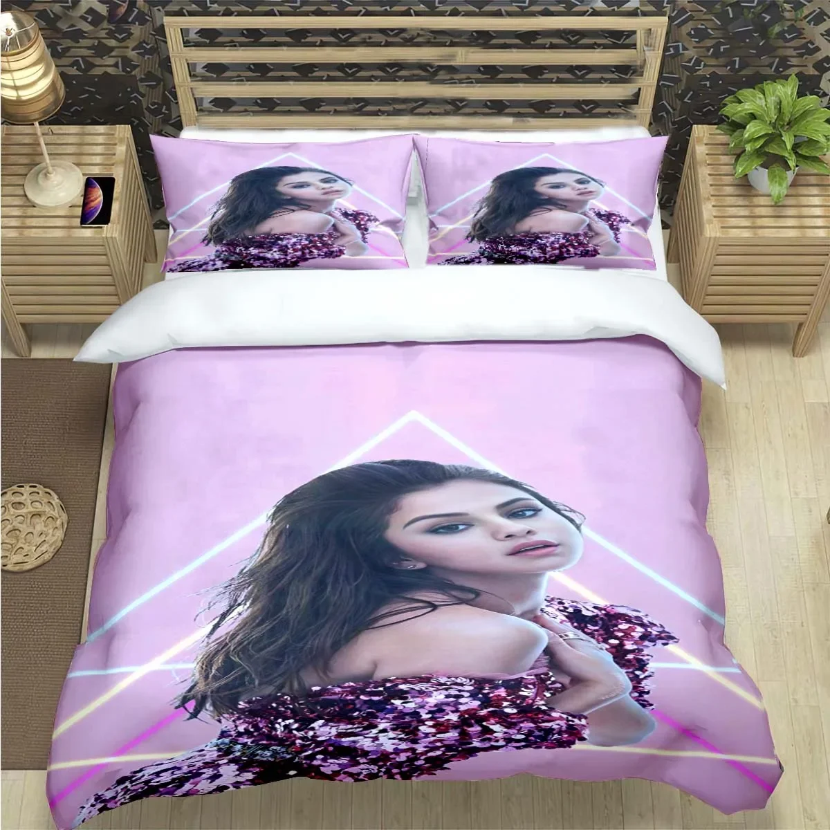 Famous Female Singer S-Selena G-Gomez Print Bedding Sets Bed Supplies Set Duvet Cover Bed Comforter Set Bedding Set Luxury  Gift
