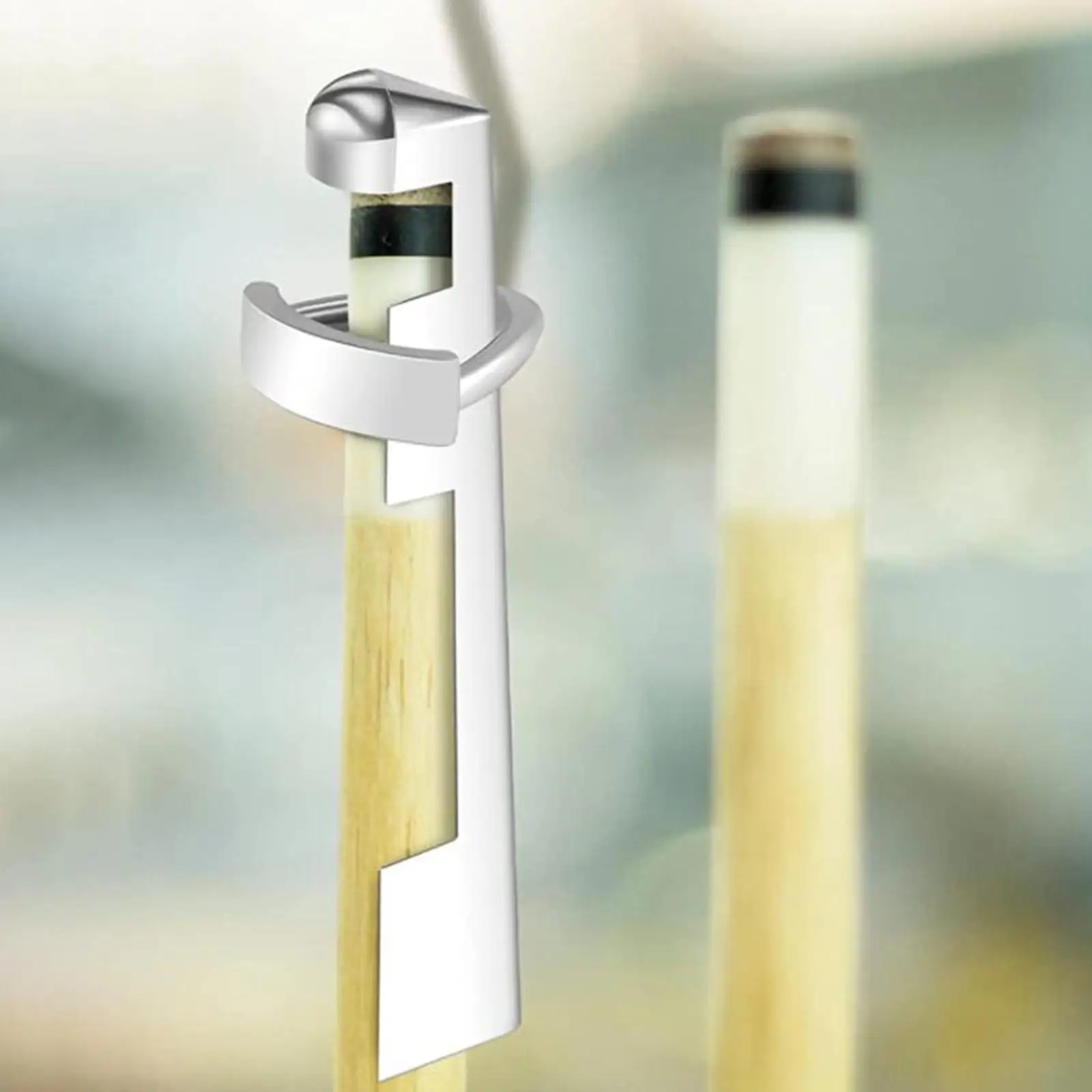 

Pool Cue Tip Clamp Repair Holder Aluminum Snooker Tip Press Tool for Billiards Cue Maintenance and Accessories