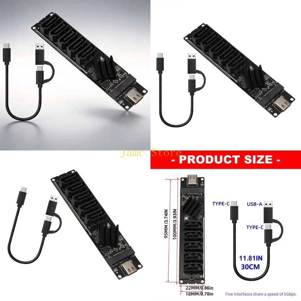 carte-d'extension-lx0b-jms580-5-ports-sata3-pour-sauvegarde-donnees-large-compatibilite