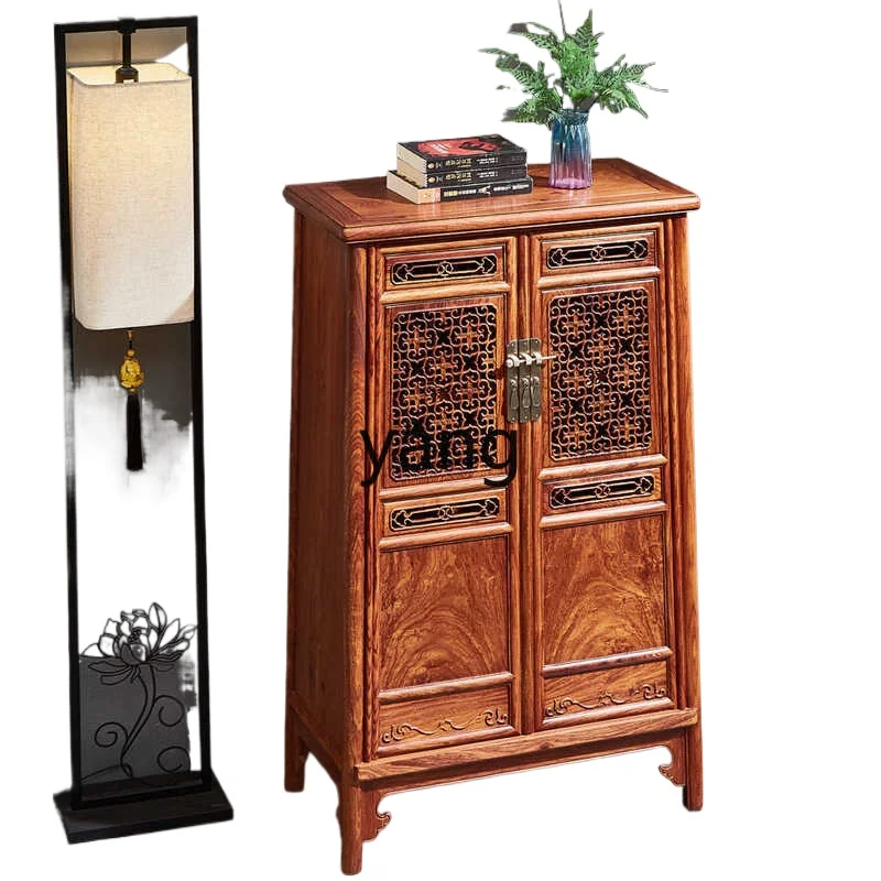 

ZYF Sihe Ruyi rounded corner cabinet hedgehog red sandalwood living room