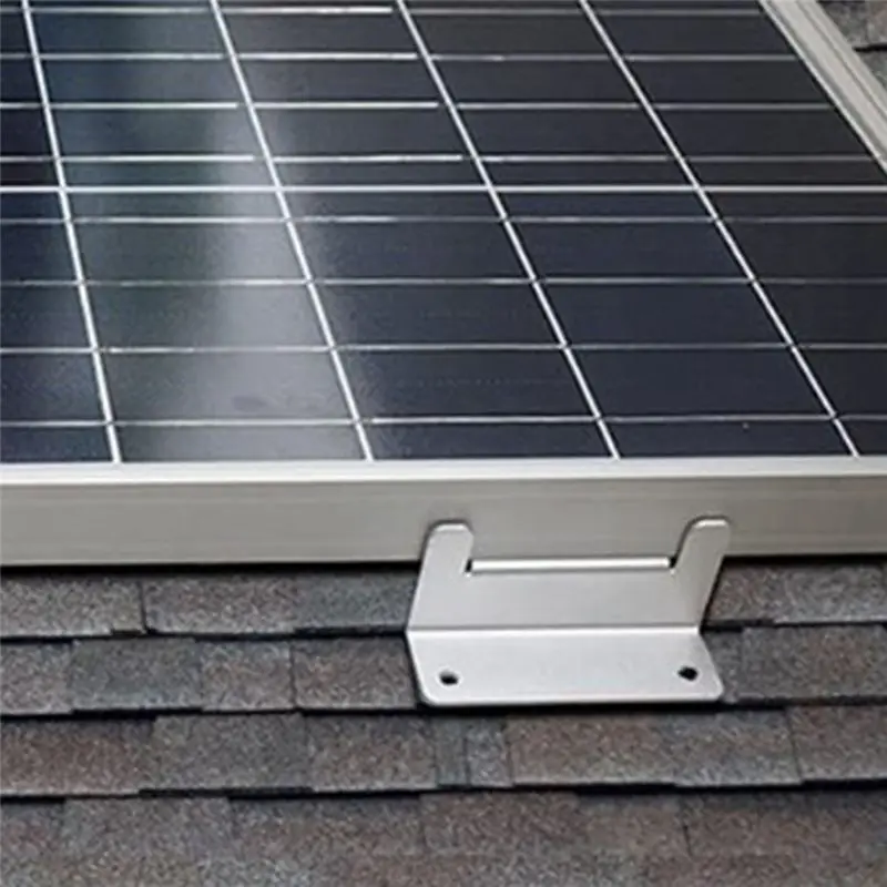 A23E-4 Set Solar Panel Mounting Bracket Kits PV Panel Roof Solar Panel Aluminum Mounting Z Type Bracket