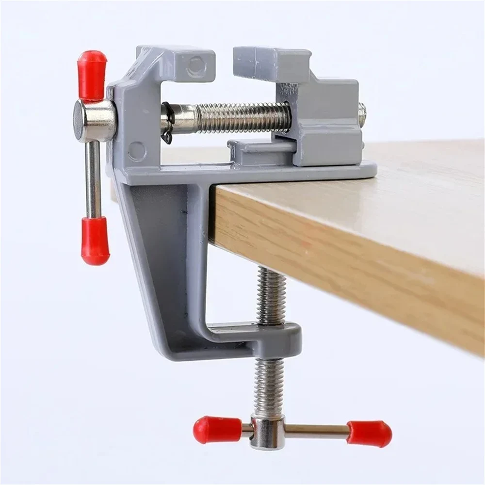 35MM Aluminium Alloy Table Bench Clamp for DIY Craft Mold Fixed Repair Toolmini Vise Multifunctional Bench Vise Table Screw Vise