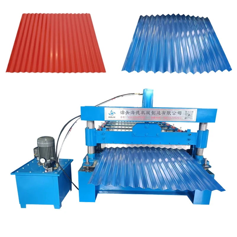 High definition roof plate making machine, metal corrugated steel roof plate making machine