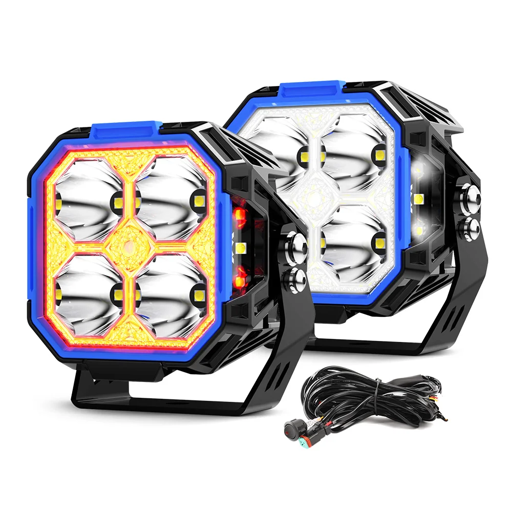 

up to date 4Inch 60w Driving Beam Side Shooter Led Driving Light 4x4 Offroad Led Work Lights for Truck Car Vehicle Lights