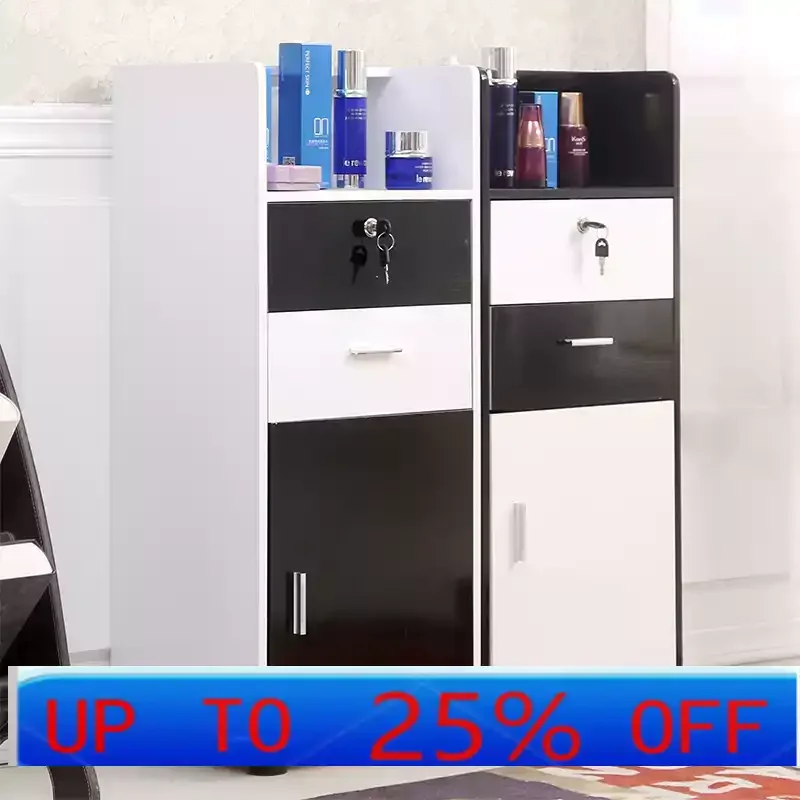 

LH barber shop hair salon tool cart mirror table hair salon beauty cart wooden cabinet