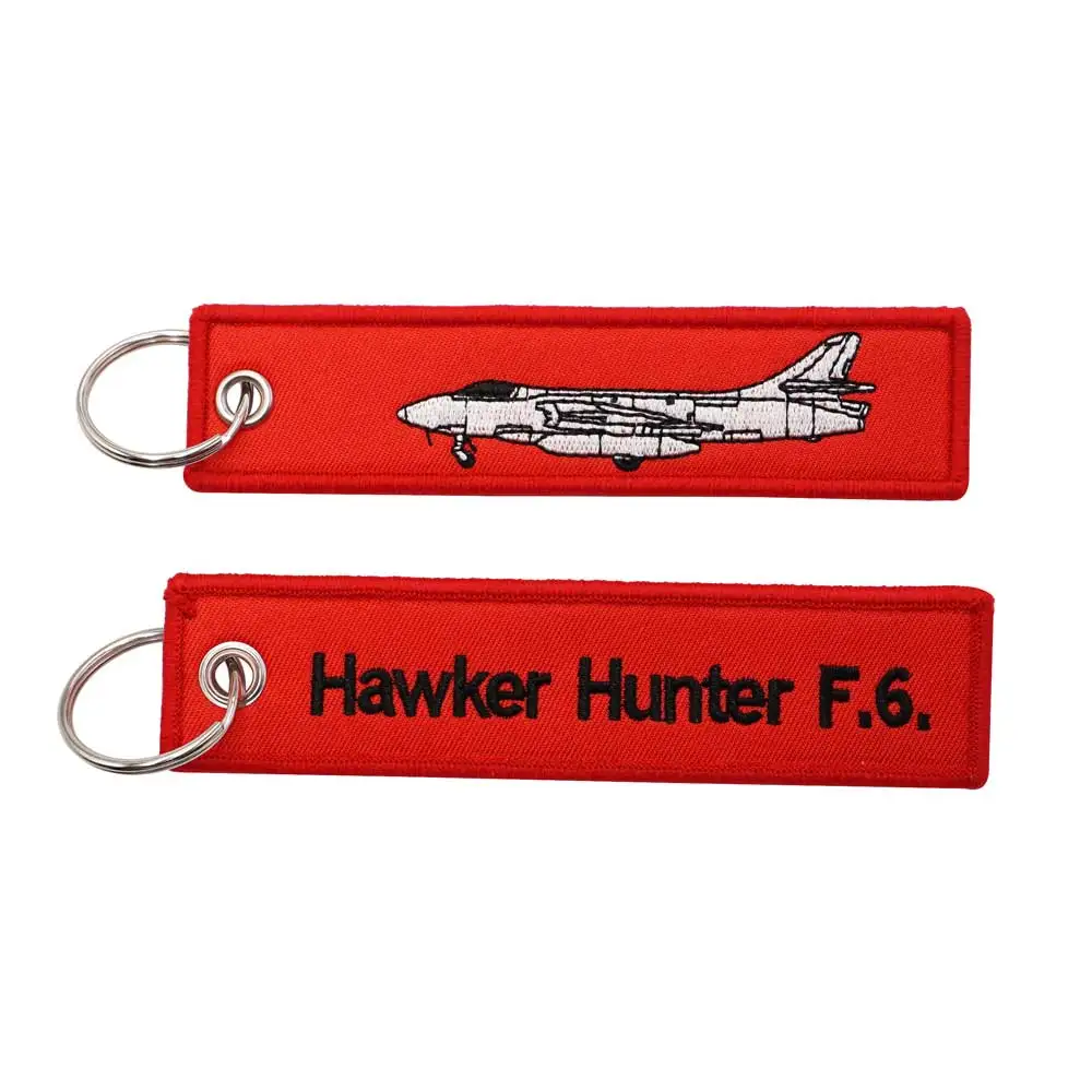 Hawker Hunter F.6. Embroidery Functional Keychain for Motorcycle Y5-21