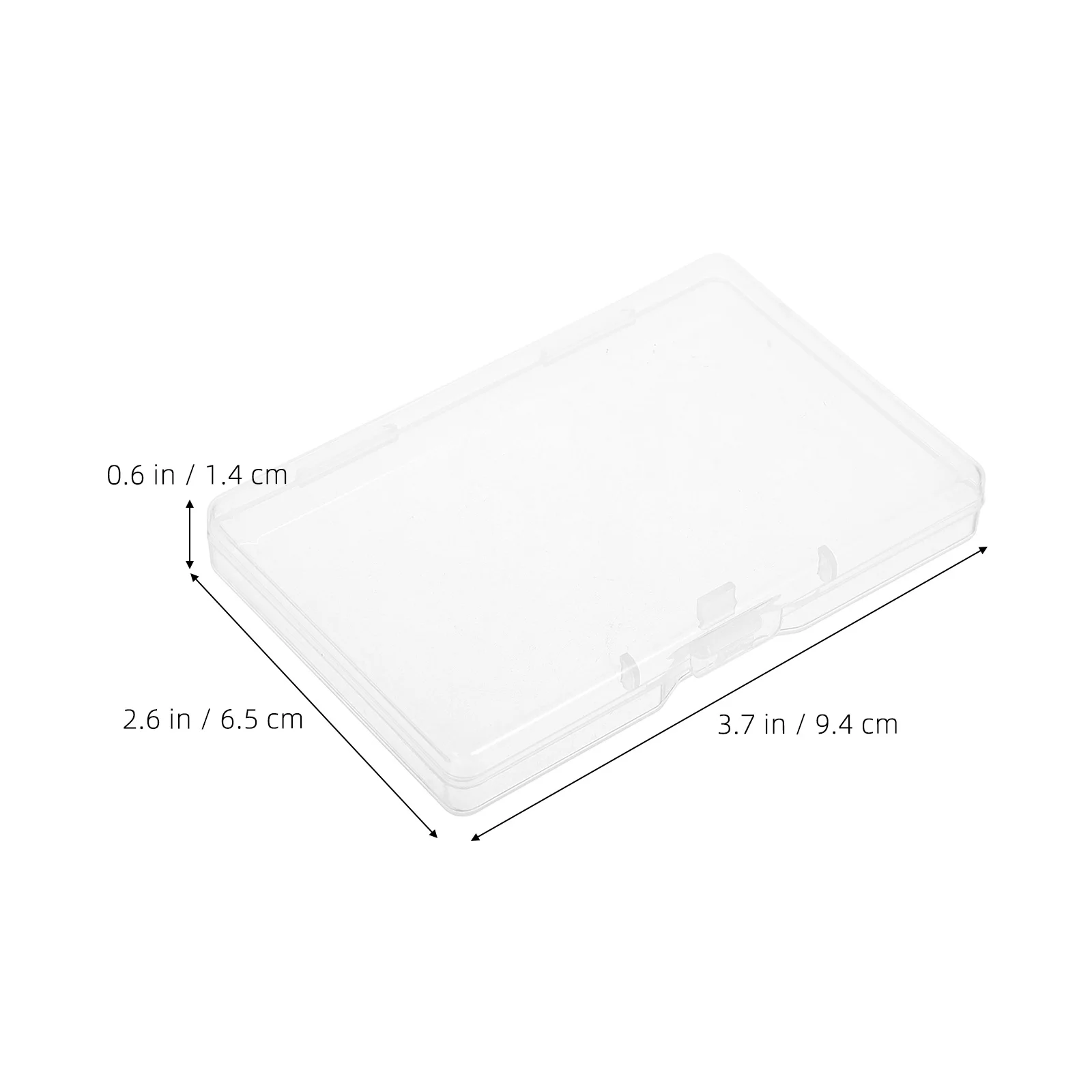 Portatarjetas transparente de 8 Uds., caja de almacenamiento de tarjetas de visita de plástico, organizador portátil para naipes, tarjetas de crédito pequeñas