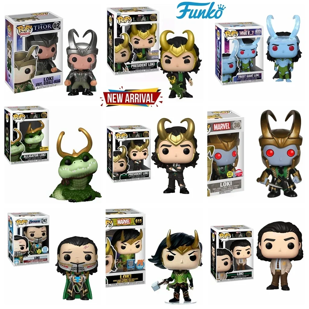 FUNKO POP 10 Styles Loki 1066# President Loki Frost Giant LOKI 972# 898# 895# Loki 747# Venomized Loki 368# 901# Vinyl Figures