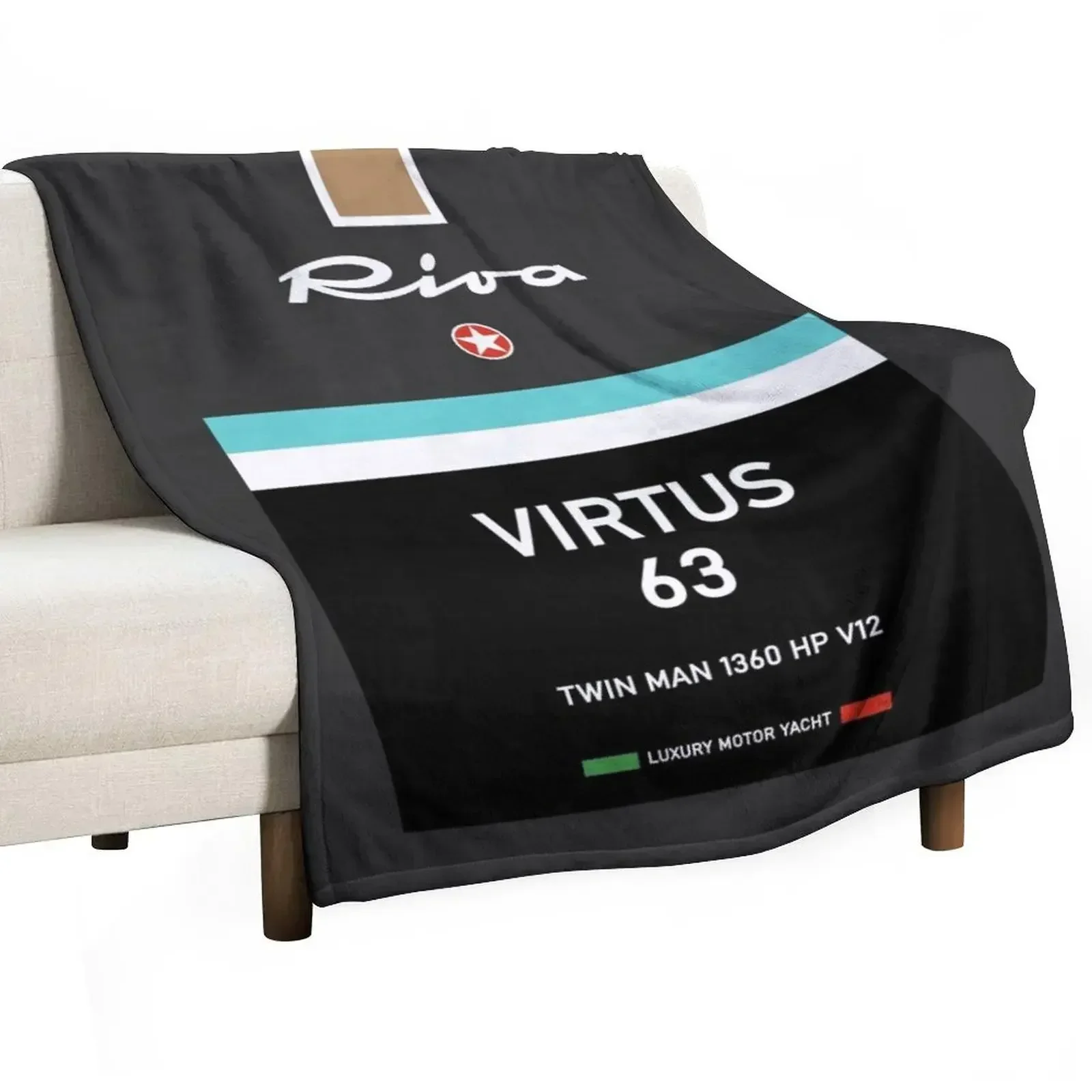 

Riva Virtus 63 Aquarama Luxury Yacht Monaco Throw Blanket Warm Plaid on the sofa Blankets