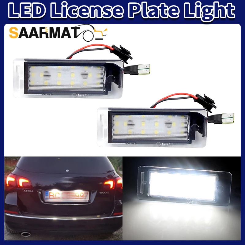 2pcs CANbus License Number Plate Light Lamp for Buick Encore Enclave Verano LaCrosse Envision Allure FOR Cadillac ELR XTS SRX