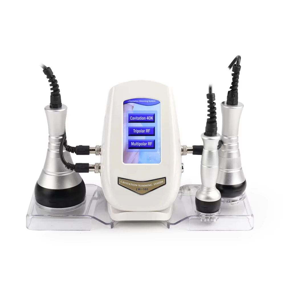 Portable 40k 3 In 1 RF Vacuum Cavitation System RF Beauty Slimming Equipment Fat Reduce Machine Skin Tighten Body Shaping