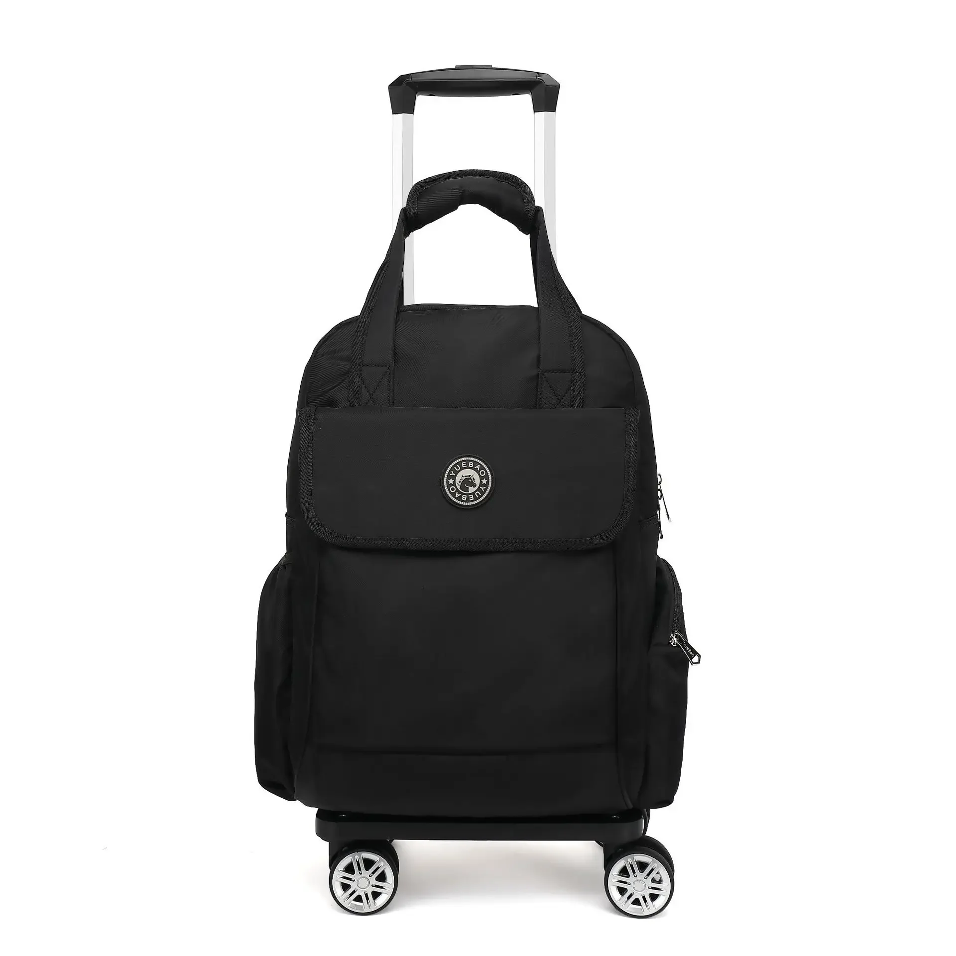 Roller Suitcase Short-distance Boarding Universal Pull Rod Backpack Portable Folding Handbag Backpack Universal Wheel