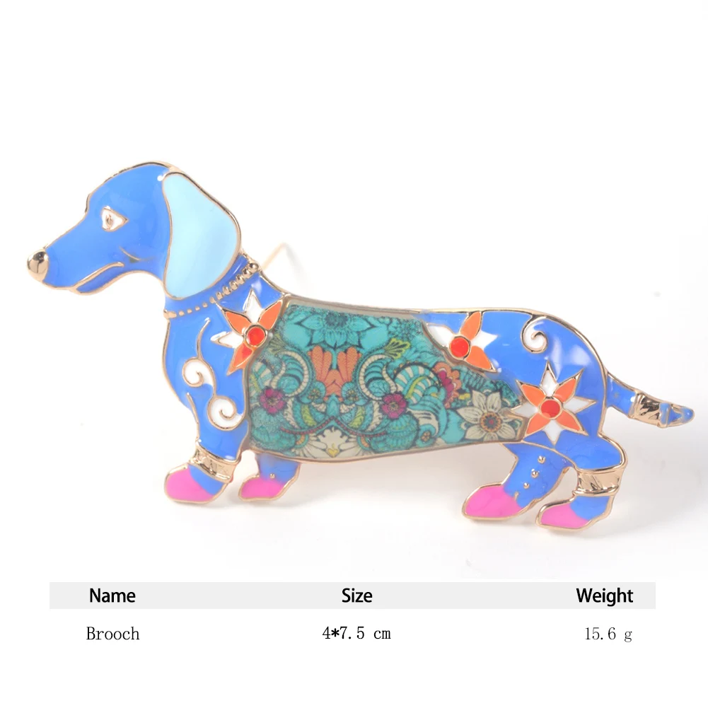 Dachshund Brooch Pin Jewelry Funny Cartoon Lapel Pin Enamel Anamel Dog Designer Cut Colorful Brooches Pins for Women 2024