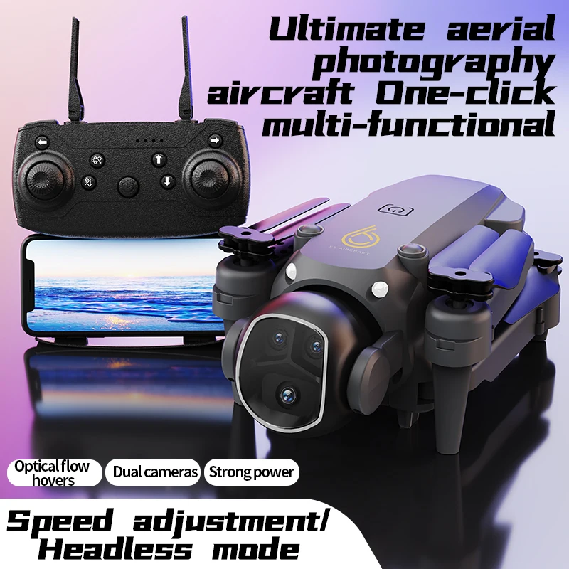 2025 المهنية XS6 8K زاوية واسعة HD 1080P WiFi FPV طوي RC الطائرة بدون طيار مع ارتفاع عقد لعبة الكاميرا للأطفال والمبتدئين لعبة