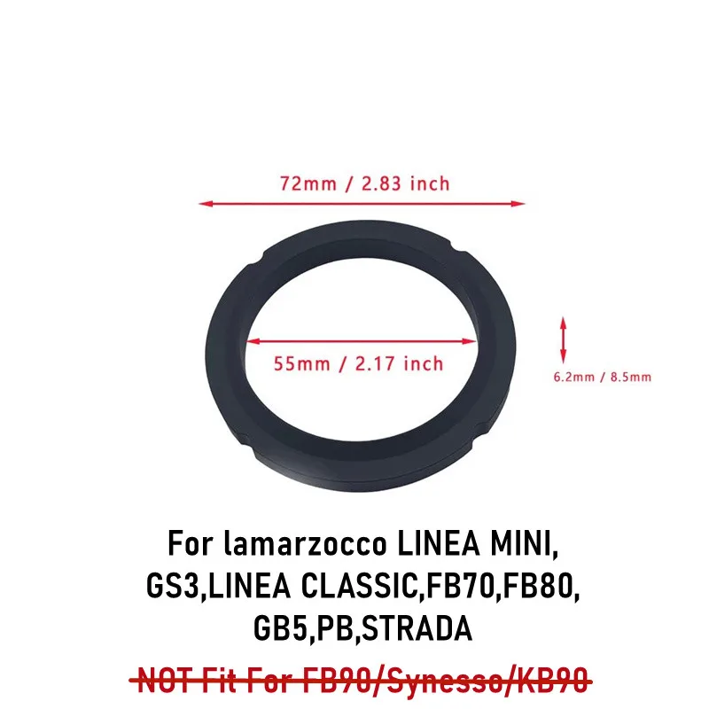 Fit for Lamarzocco LINEA MINI,GS3,LINEA CLASSIC,FB70,FB80,GB5,PB,STRADA Coffee Group Head Gasket Silicone Steam Seal Ring 2pcs