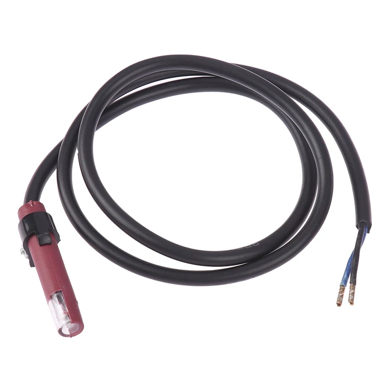 1Pc For Burner Waste Oil QRB1 Flame Detector Photosensitive Electric Eye Burner Detection Photoresistor Red QRB1 Photocell