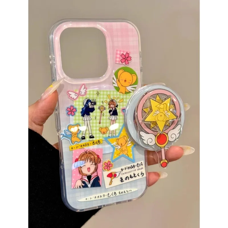 

kawaii Sakura kinomoto kerberos Phone Case For IPhone11PROMAX 13mini X XS 16 15PLUS 14 13PRO 12MINI 11 Pro Max Magnetic Holde