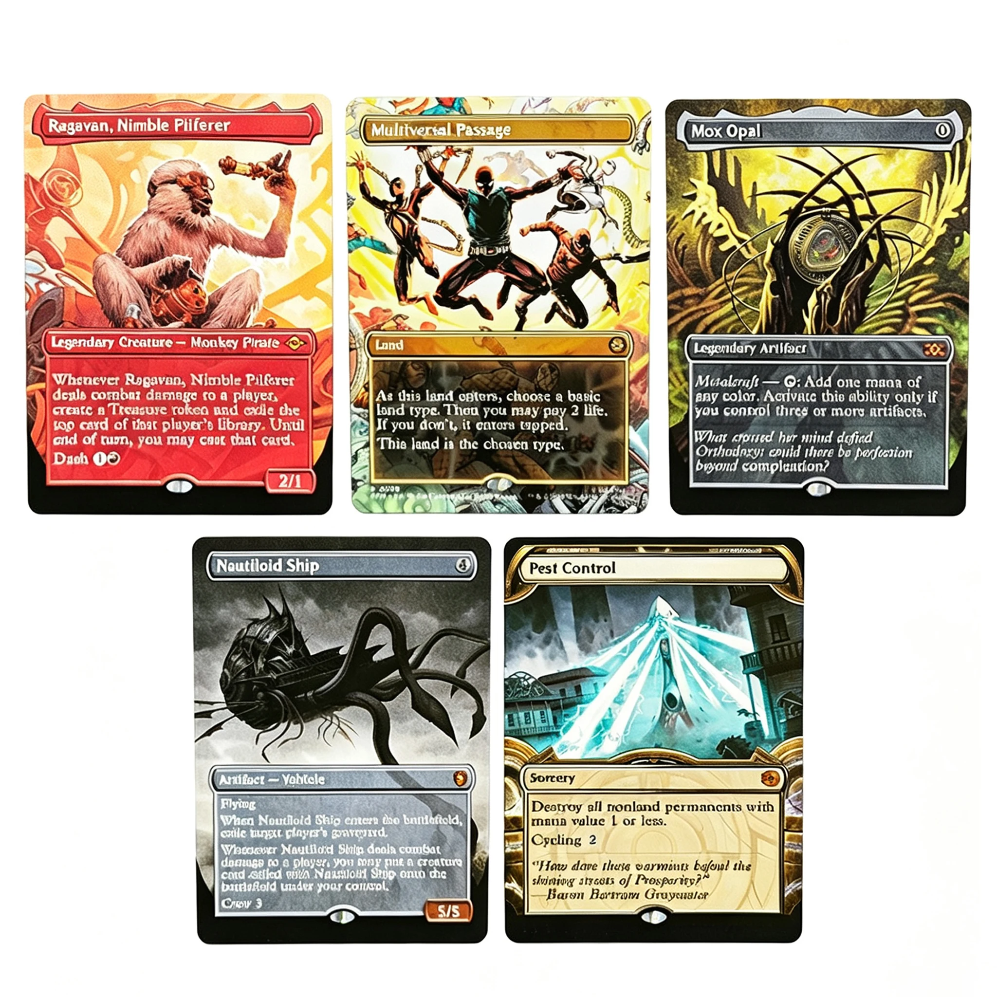 TCG Seltene Magische Sammelkarten Mox Ppal/Schädlingsbekämpfung/Nautiloid-Schiff/Ragavan-Spielzeug Hobbys Sammlerstücke Jungen Weihnachtsgeschenke