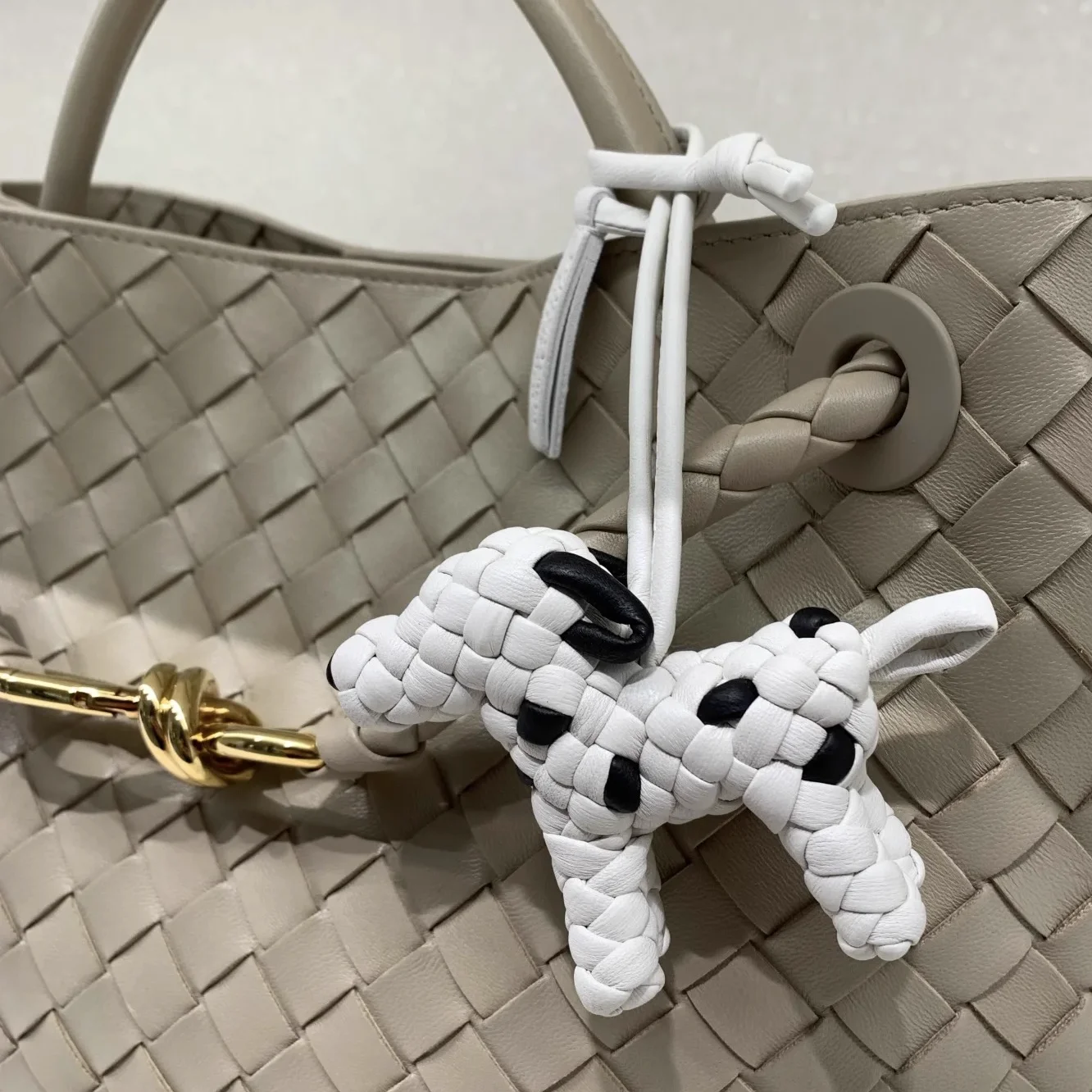 1個入り 編み込みレザー犬チャーム レディースバッグキーホル - Backpack Insert Organizer のレビューと価格