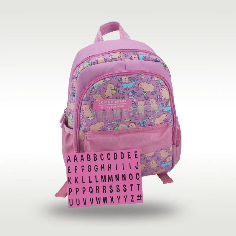 Australian Medium Capibala Backpack Girl Name Card Filling Package Outing Travel Decoration Backpack Cute Holiday Gifts Bag view 4