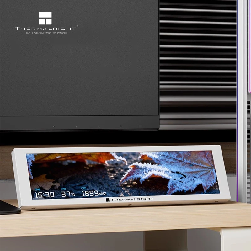 TROFEO VISION TV 9.16''LCD Smart Display 1920*480,Magnetic USB HD Sub Screen Self-Software Run DIY Themes