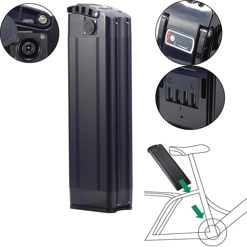 JETECH JT-EBB10-21 36V 10Ah 10.4Ah Lithium-Ionen-Akku Moovy Elektrofahrrad Li-Ionen-Batterie