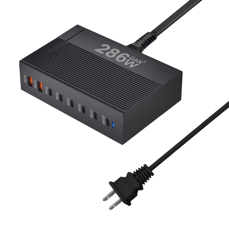 Y1UB 286W PD 8 Port USB Fast Charging USB C Type C