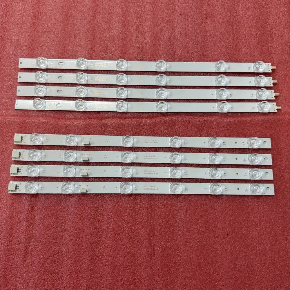 TCL 65P638 65P735 65S12 65P638X1 65P735X1용 LED 스트립 12LED 4개