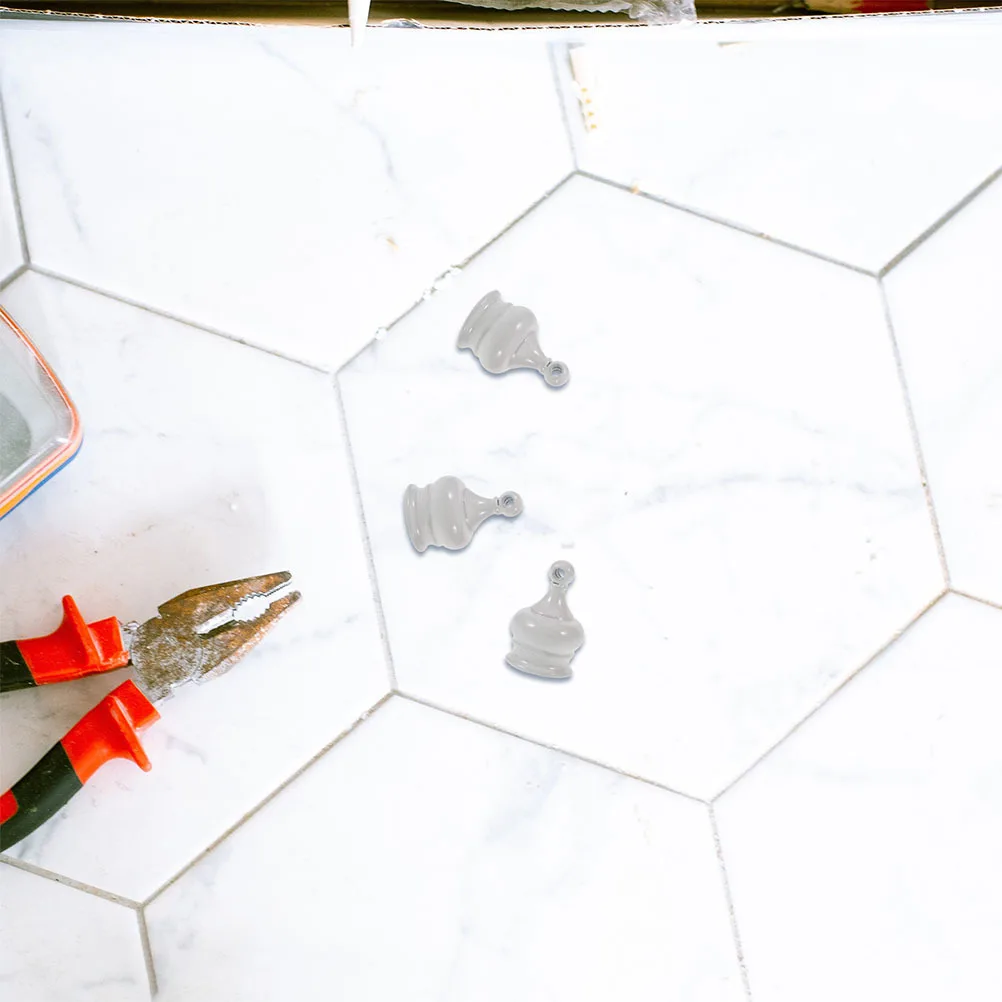 

12Pcs Lamp Finial Cap Knob M10x1 Threaded Decorative Nut for Shade Fixtures Chandelier Pendant Lights Home Hotel Decor