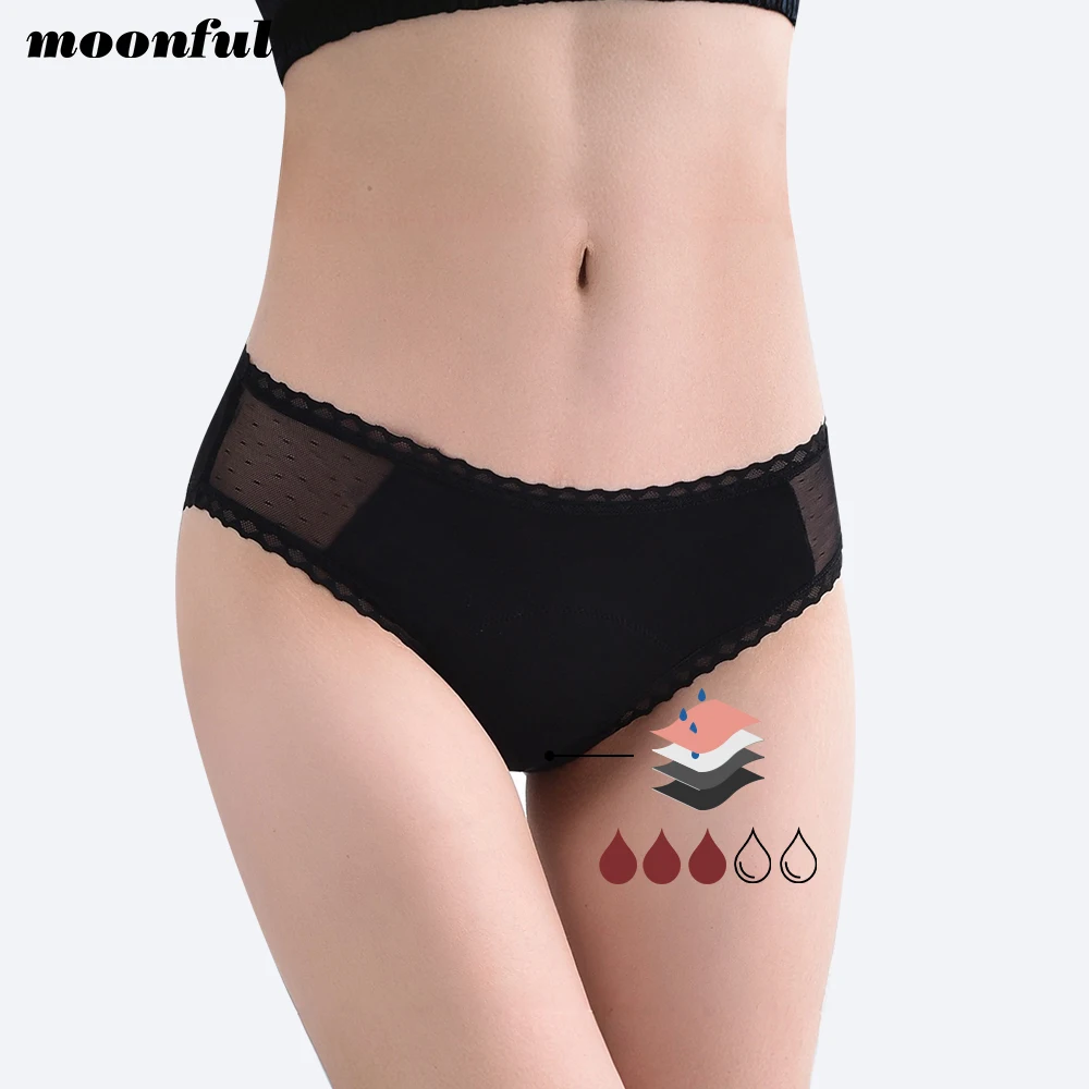 

Menstrual Bikini Woman Bamboo Absorbent Panties for Menstruation Breathable Mesh Period Underwear Menstrual Period Panties Lot