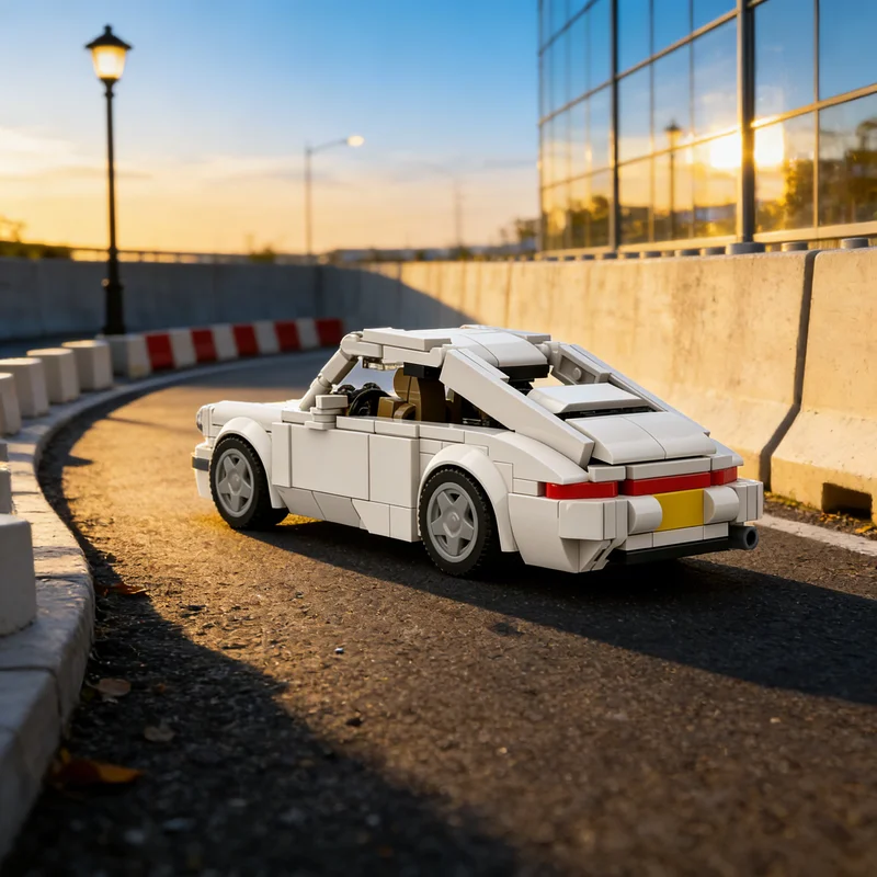 

354 детали MOC Конструктор Porsche Carrera 2 Narrowbody City Champions, модель для сборки, рождественский подарок, креативная игрушка, идея для подарка