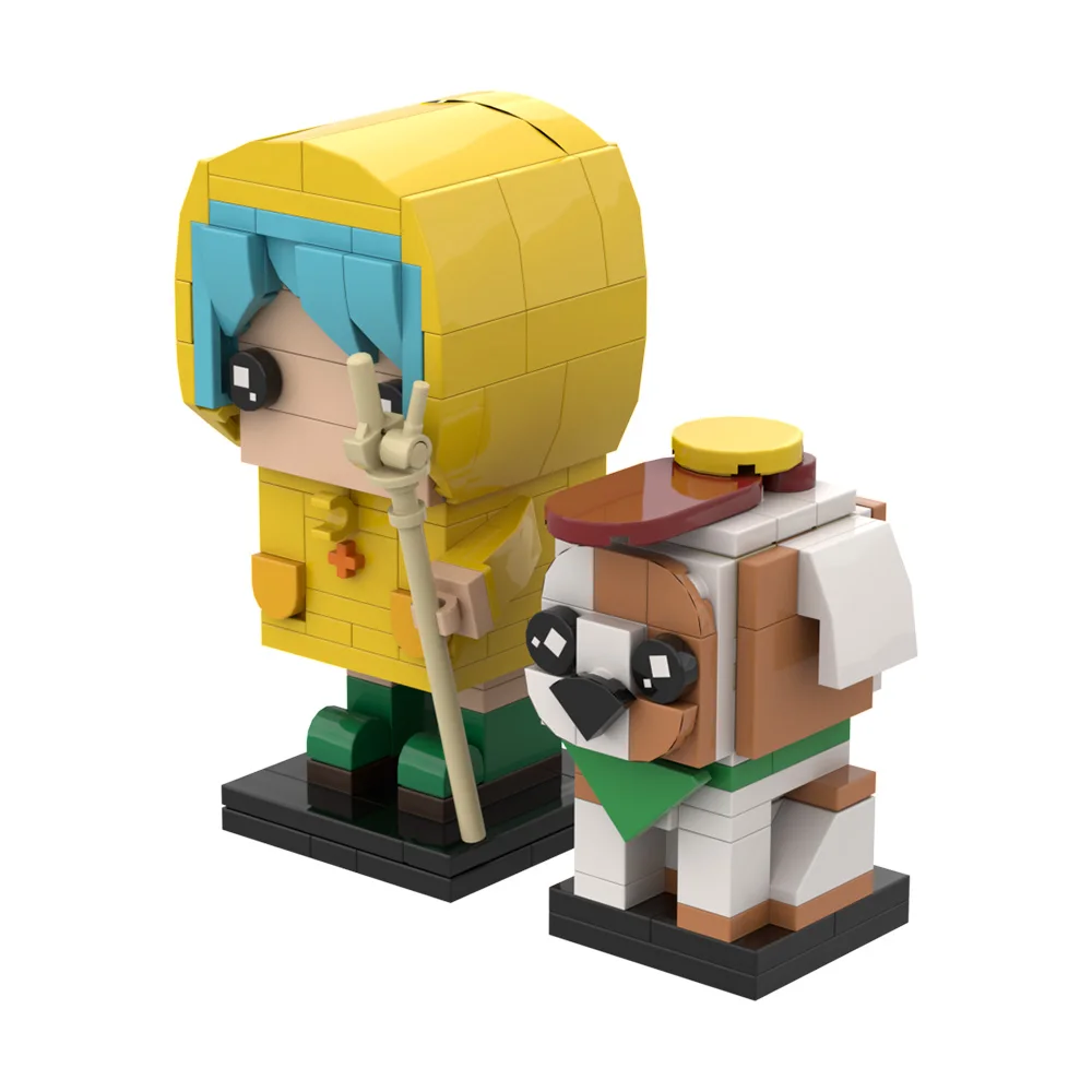 MOC Luce Vatican Mascot Building Blocks Model 2025 Catholic Mascot Girl Doll BrickheadZ DIY Assembly Toys Kids Religion Gifts